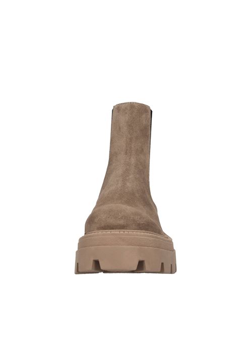 Suede and fabric ankle boots SERGIO ROSSI | B04840-MFI641-2461-470NOISETTE